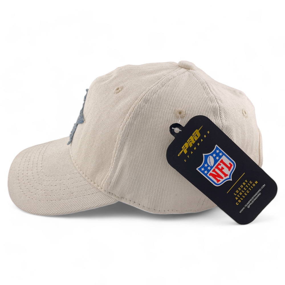 Pro Standard Dallas Cowboys Women's Varsity Blues Denim Adjustable Dad Hat Cap - Picture 4 of 6